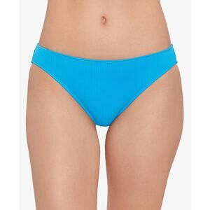 Salt + Cove Juniors' Ribbed Hipster Bikini Bottoms Cerulean Size L 0943